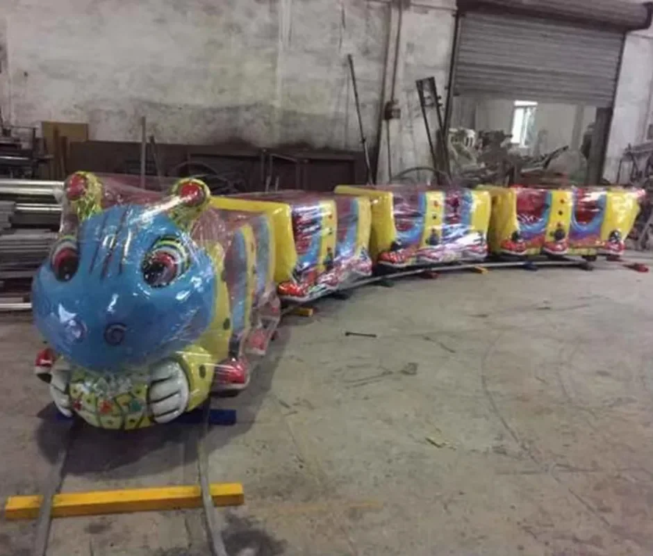 Entertainment Kids Ride Train Park Games Electric Cartoon Mini Track Train Set Toys