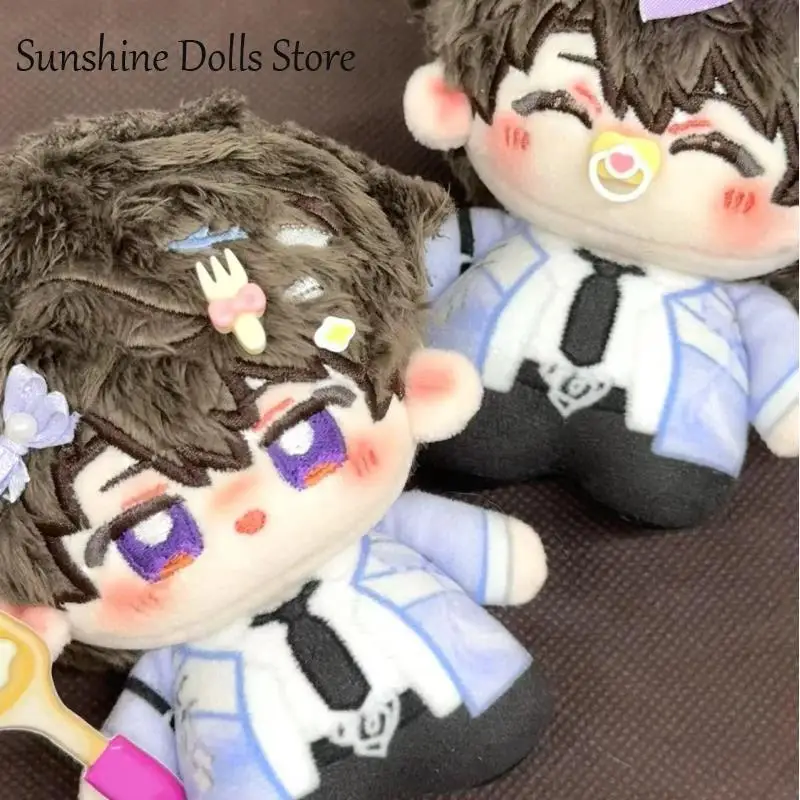

Love and Deepspace Caleb Birthday Printed Mini Plush Doll Adorable Nunu Body Pendant Cosplay 10cm Keychain Toys Game Gift