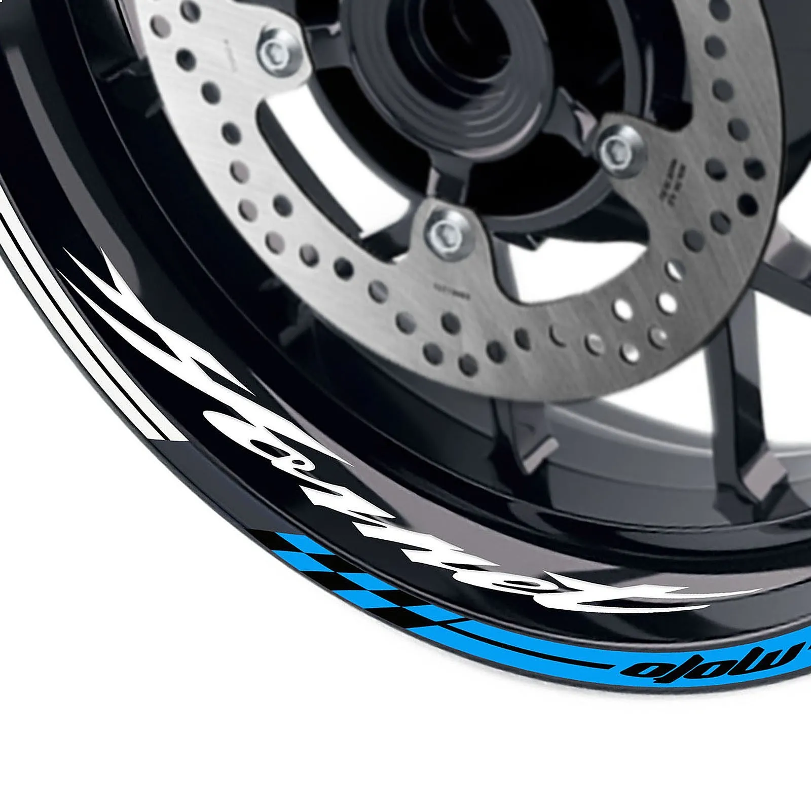 Glossy Aqua GP01 17 Inch Wheel Sticker Stripe For Honda CB600F Hornet 07-14