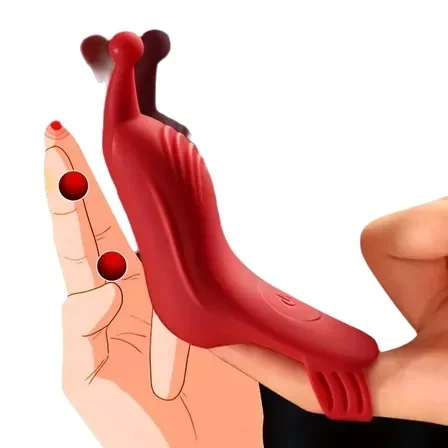 Powerful Finger Vibrator for Women Female Nipple Clitoris Stimulator Dildo G Spot Erotic Massager Sex Toys for For Women Couples