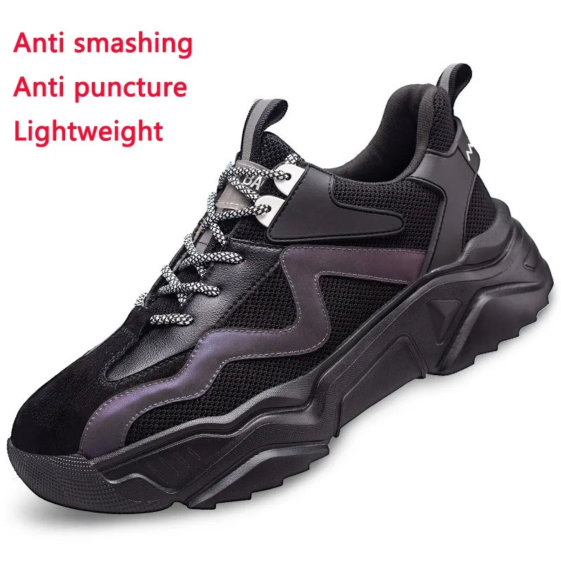 Lightweight Safety Shoes Men\'s Women Anti Smashing Anti Piercing Work Shoes Breathable Anti Slip Insulated Calçados De Segurança