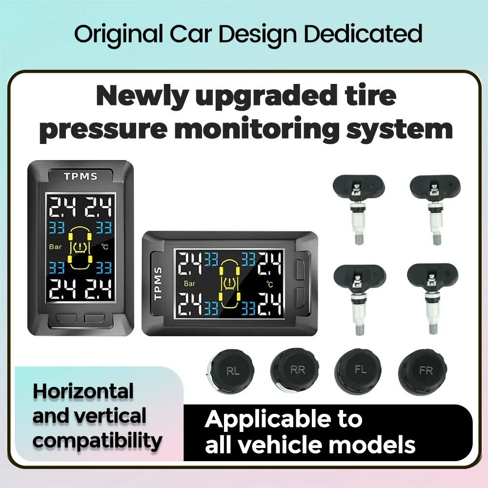 

Аксессуары Новая модернизированная система контроля давления в шинах Оригинальный дизайн автомобиля Выделенный интеллектуальный TPMS Компактный и необычный