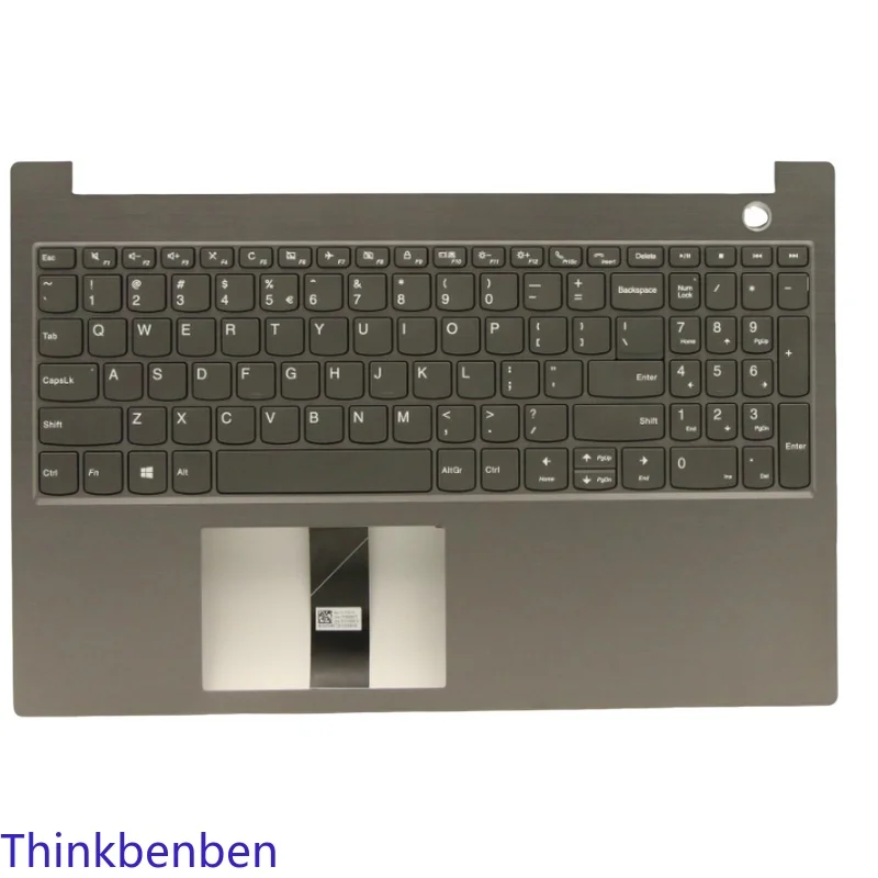 

US English Keyboard With Mineral Gray Upper Case Palmrest Shell Cover For Lenovo ThinkBook 15 IML IIL Laptop 5CB0W45362