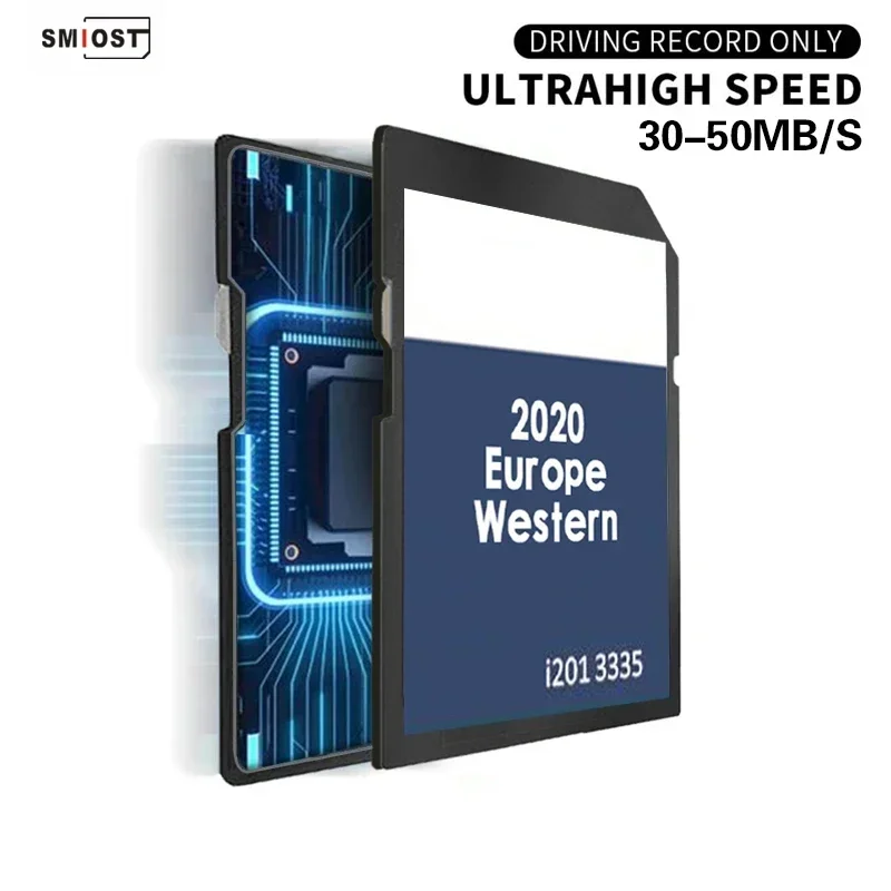 SMIOST Mappa Scheda SD per VW FX V12 Scheda di navigazione West Sat Nav 8 GB Software di aggiornamento GPS Consegna gratuita Fabbrica OEM EU UK Jetta Car