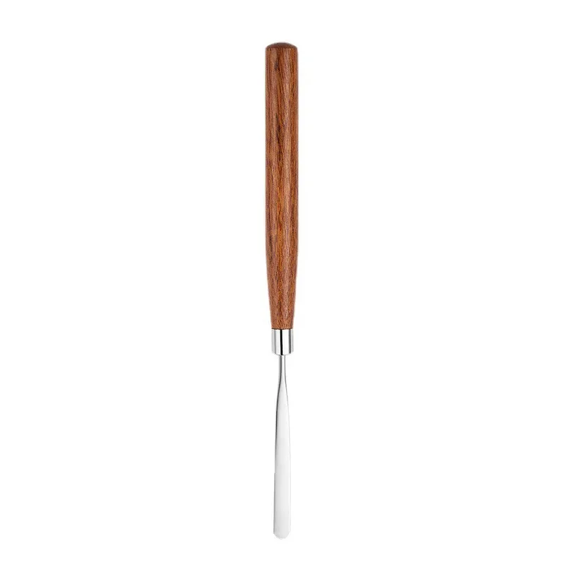 1pcs Stainless Steel Spatula Mixing Stick Nail Art Wooden Spatuler Rod Metal Stirring Pigment Makeup Mixer Manicure Tools