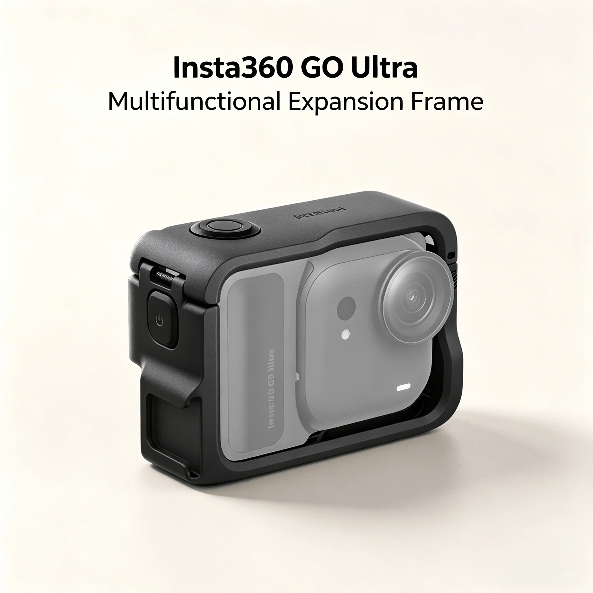 insta360-go-ultra用マウントブラケットフレームケージ、保護ハウジング、軽量ボディ、迅速な取り付けが可能。