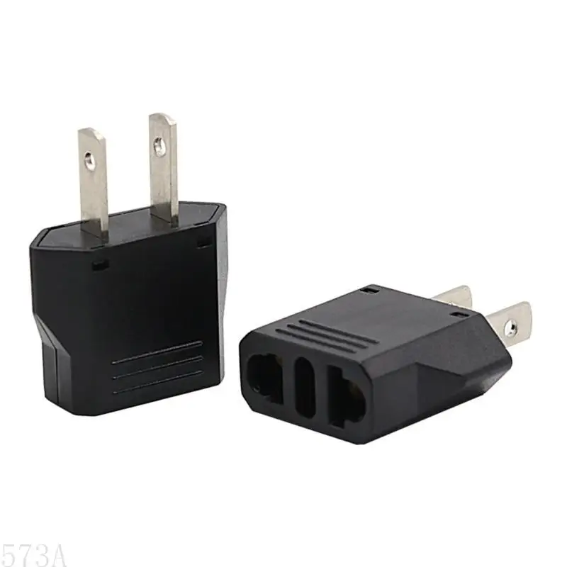 573A Portable US To EU Adapter Adapter Adapter Power Outlet Outleter поддерживает до 500 Вт.