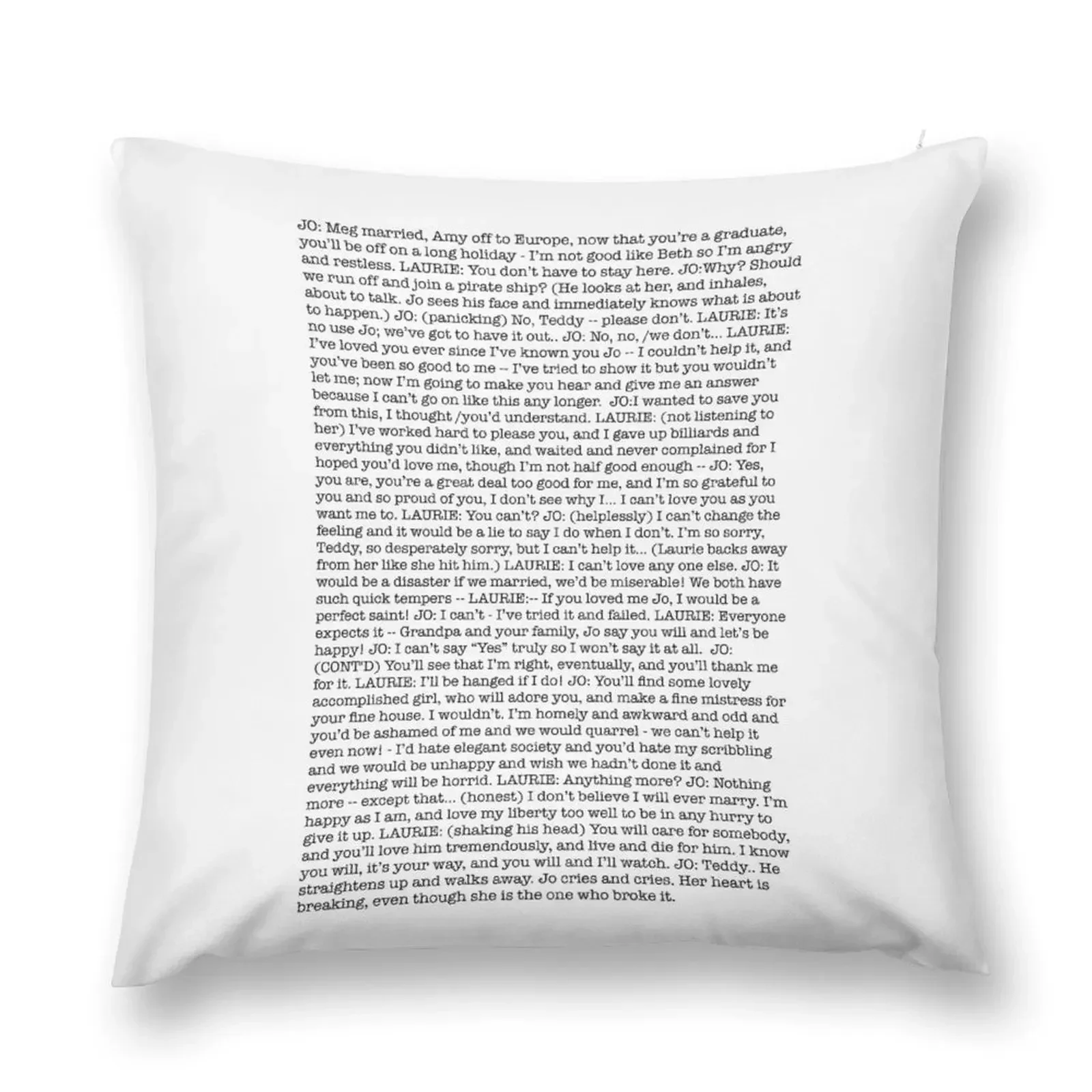 That One Scene In Little Women Throw Pillow Sofa Cushion Cover Custom Cushion Photo pillow