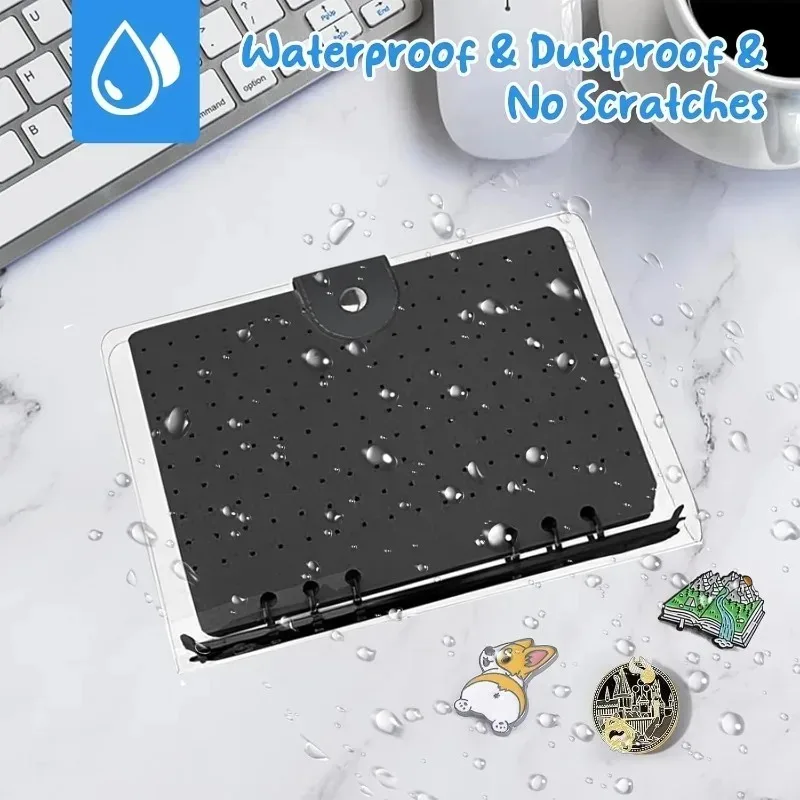

New 1Pcs Pin Badge Display Book Pages Waterproof Brooch Collection Storage Holder Page-flip Brooch Pin Display Organizer Display