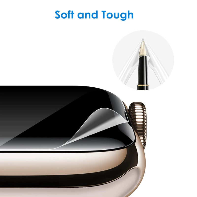 Pellicola protettiva per Apple Watch Screen Protector Ultra 49mm serie 8 7 6 SE 5 4 3 iWatch senza bolle 41mm 45mm 42mm 44mm 40 38mm