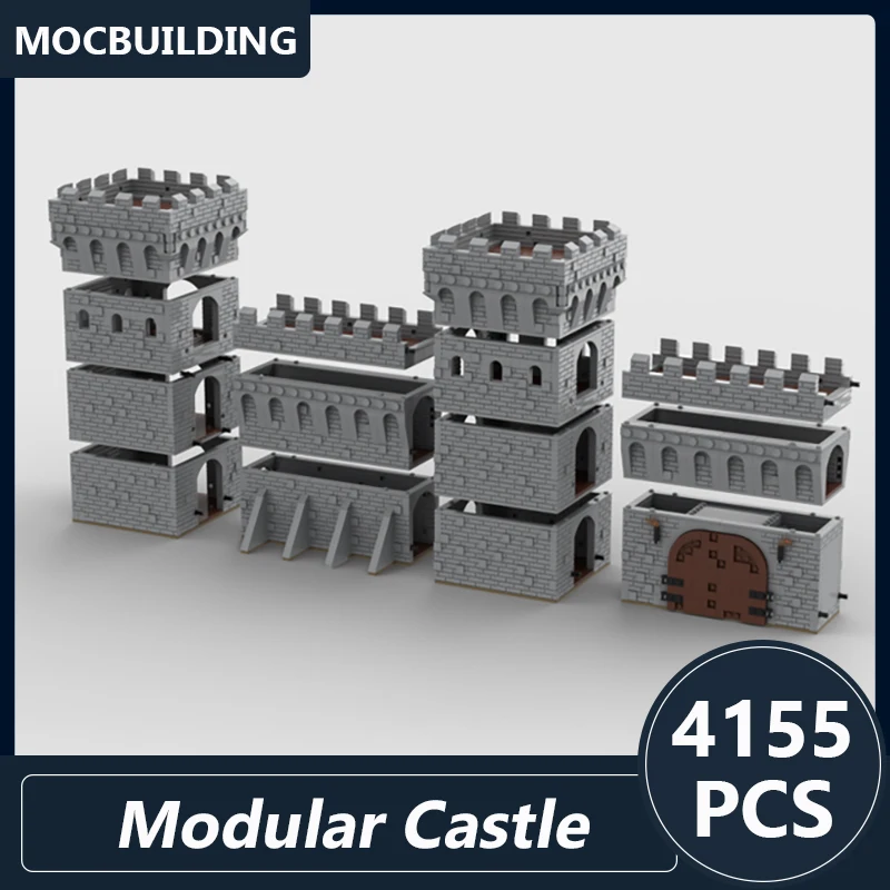 Bloques de construcción Moc para niños, juguete de ladrillos para armar Castillo Modular, juego educativo creativo, ideal para regalo, colección de 4155 piezas