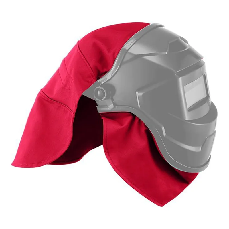 

ABNO-2Pcs Welding Helmet Cover And Helmet Bib Set, Welding Accessories With Press Fit Seal For Neck Protection, Fits Most