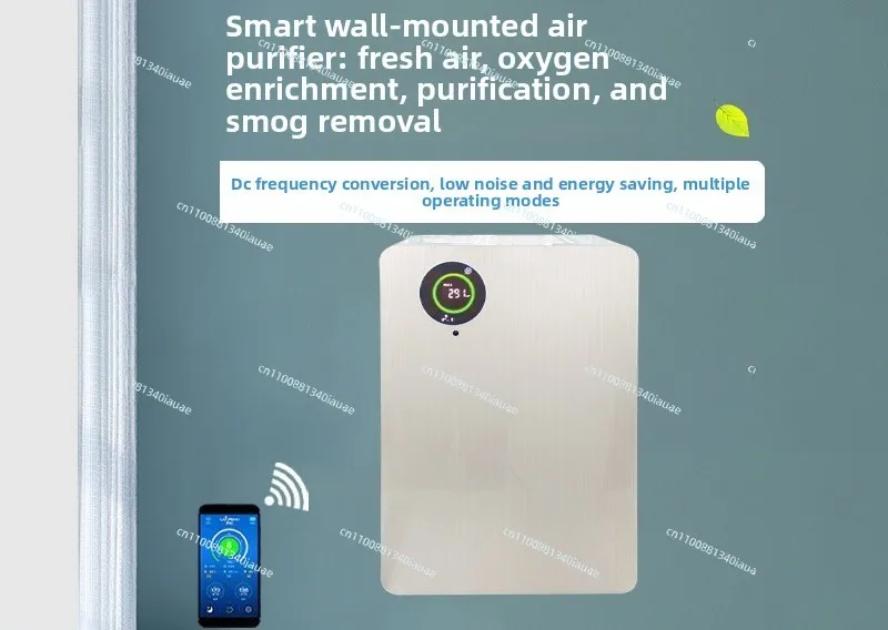 Wall-mounted Fresh Air Fan Wall-mounted Fresh Air System One-way Flow Office Bedroom