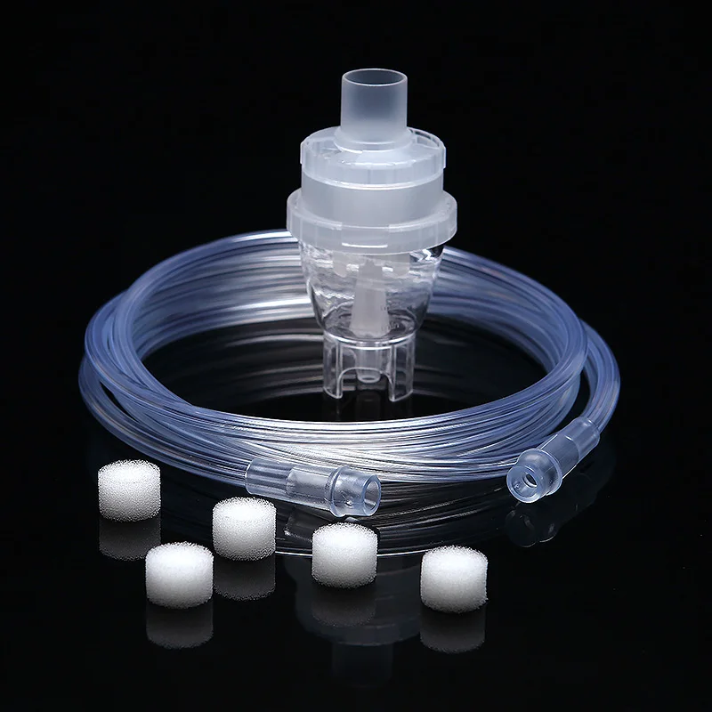 Atomizer Soft Tube Filter Sponge & 6mlAtomized Cup Inhaler Catheter Children Medicinal Home Air Compressor Nebulizer