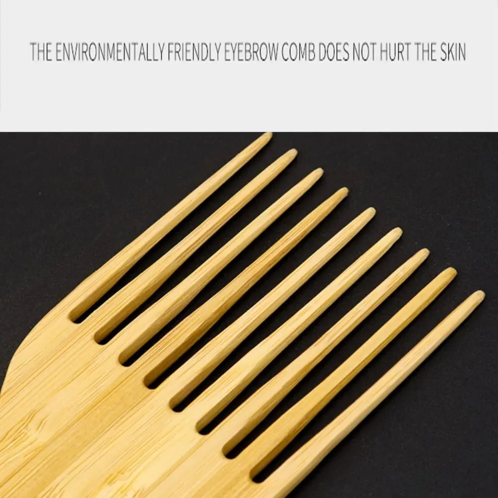 

Professional Bamboo Hair Pick Comb Anti-static Massage Wood Fork Comb Anti-slip Durable Long Tooth Detangling Combs Salon