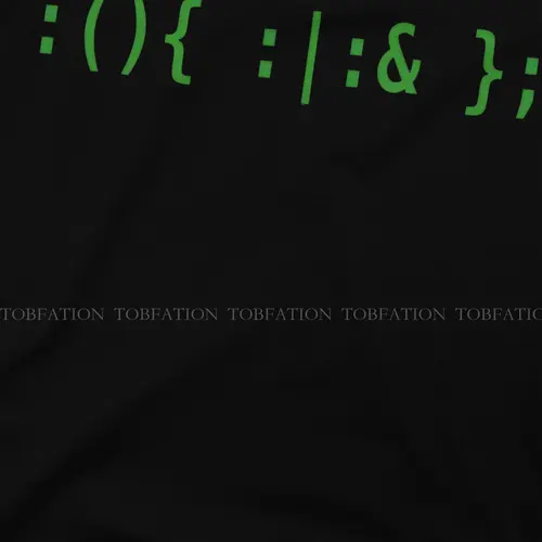 Imagen 2 del producto Camiseta Linux Bash Fork con texto verde para Hackers Unix, camiseta Vintage con gráfico para adolescentes, ropa de verano de algodón para hombres, camiseta con cuello redondo