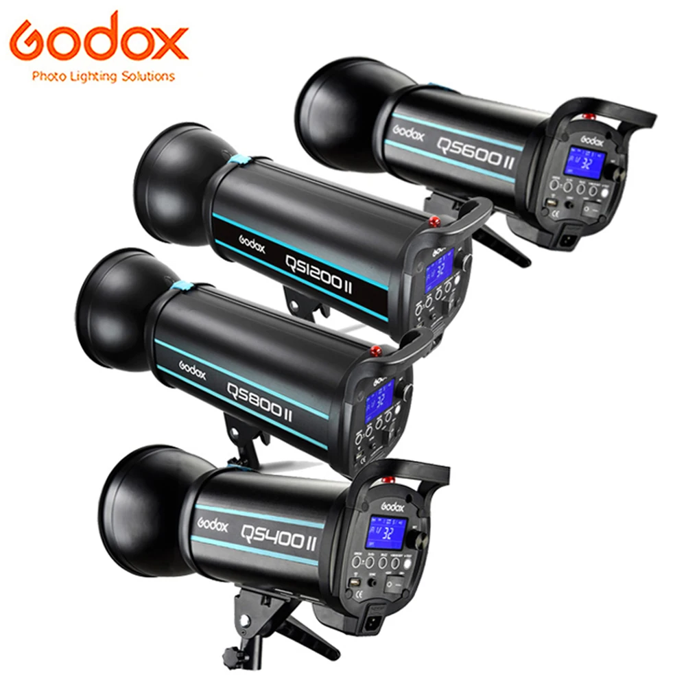 Godox QS400II 400WS / QS600II 600WS / QS800II 800WS / QS1200II 1200WS 2.4G Wireless X System Studio Strobe Flash Light Lighting