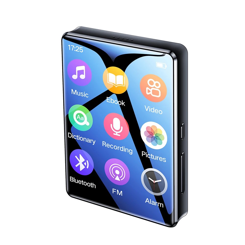 مشغل موسيقى صغير فائق النحافة يعمل بالبلوتوث ، شاشة كاملة ، ممشى MP3 ، إصدار الطالب ، محمول ، شاشة لمس ، دعم FM ، 2.4 بوصة ، 1 قطعة