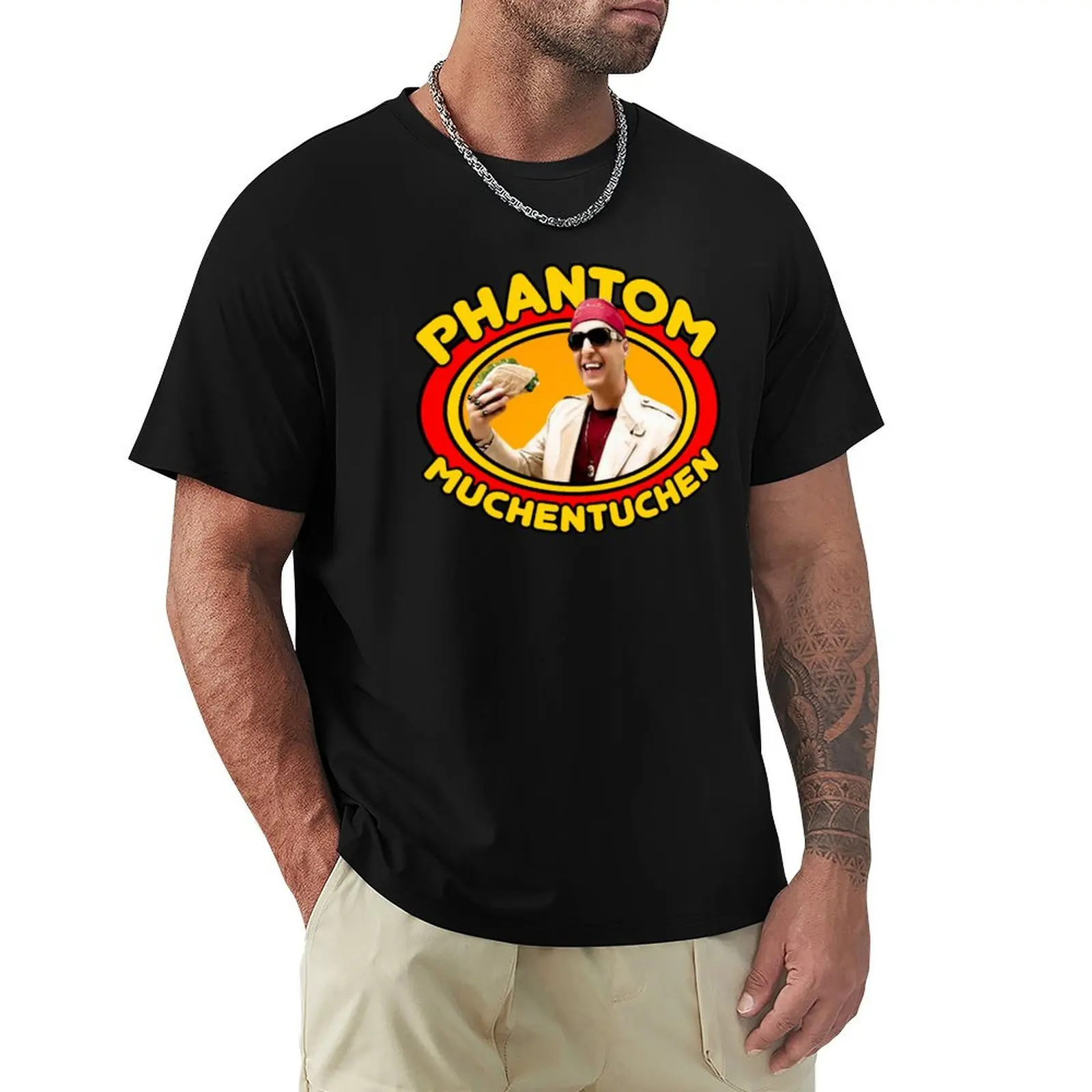 Phantom Muchentuchen Shirt T-Shirt Basic Plain Short Sleeve Crew Neck Tee