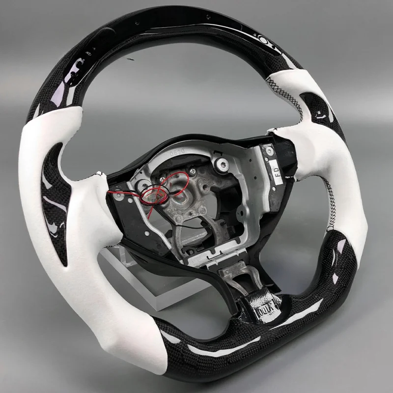 For Nissan 370Z Customizable Honeycomb Carbon Fiber Steering Wheel with LED Display | 2009-2021