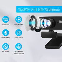 Webcam 1080P Mini Camera 2K Full HD Webcam With Microphone 30fps USB Web Cam For Auto Focus PC Laptop Video Shooting Camera