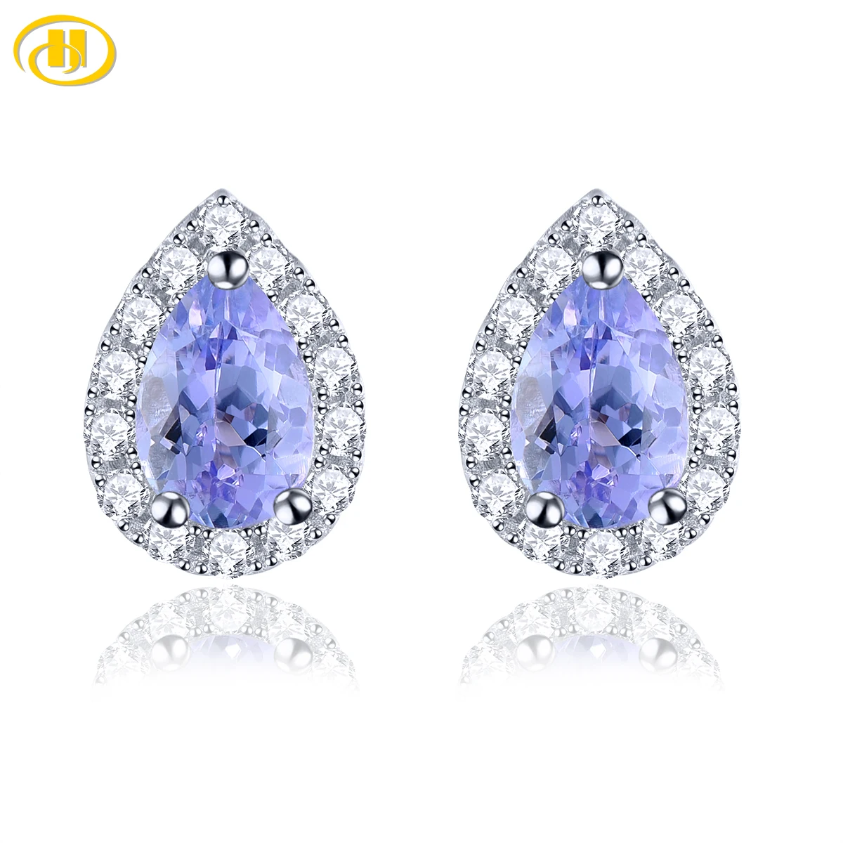 tanzanite brinco para mulheres pedras preciosas genuinas joias finas presentes de aniversario favorito prata esterlina 08 carats natural 01