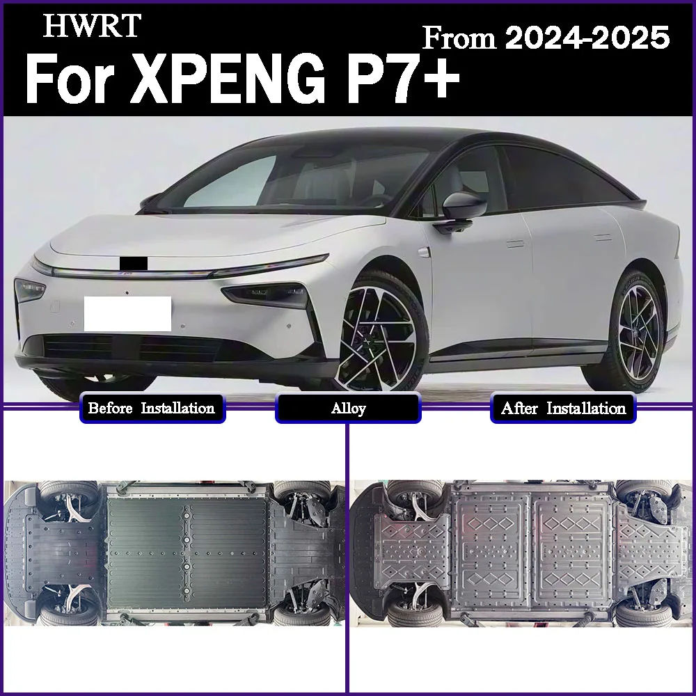 

For XPENG P7+ 2024-2025 615KM 725KM 685KM Battery motor lower guard plate Automobiles Parts accesorios para auto tools