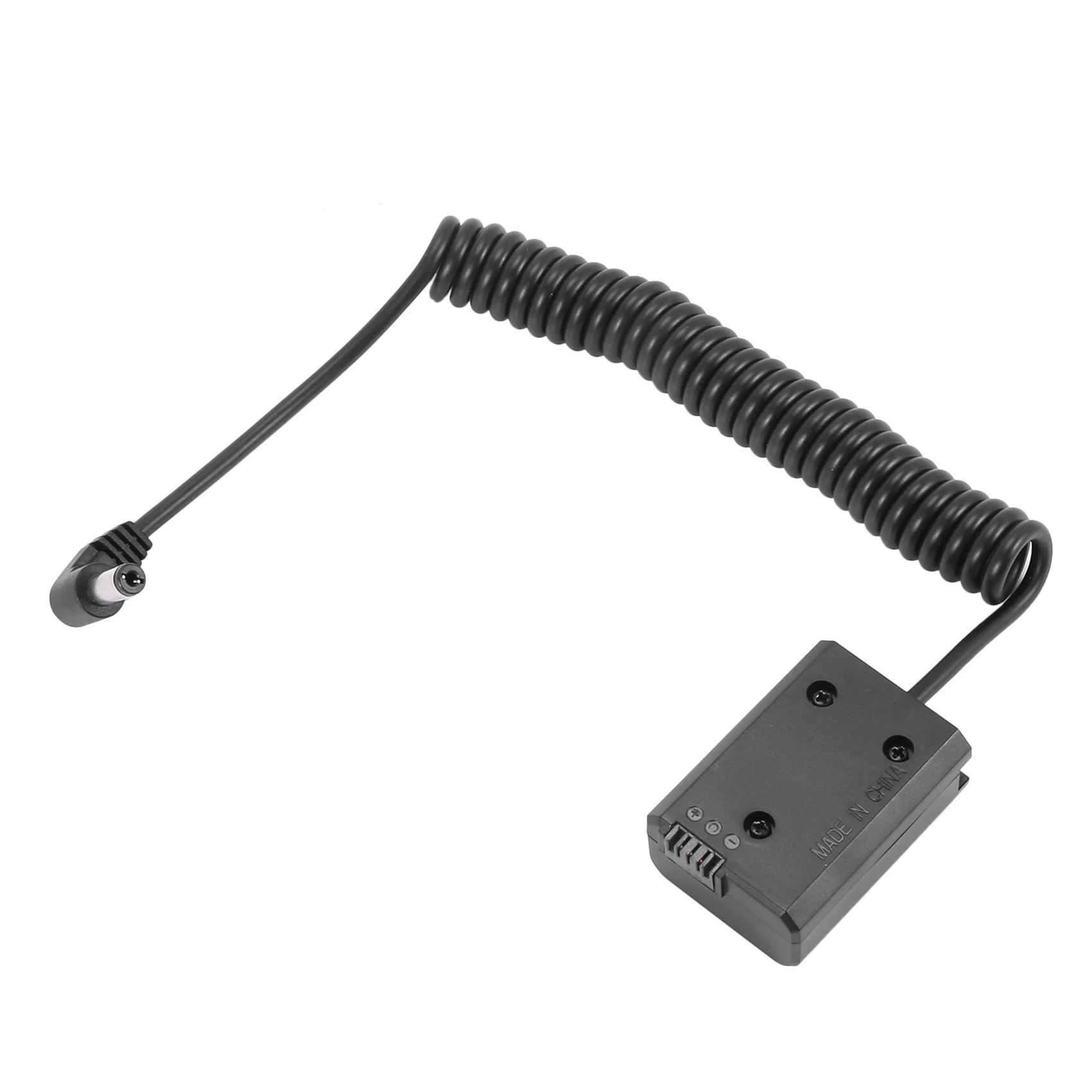 Np-Fw50 Dummy-Akku-Koppler-Adapter mit DC-Stecker Power Coiled Kabel für Sony A7 Mark II A6300 A6000