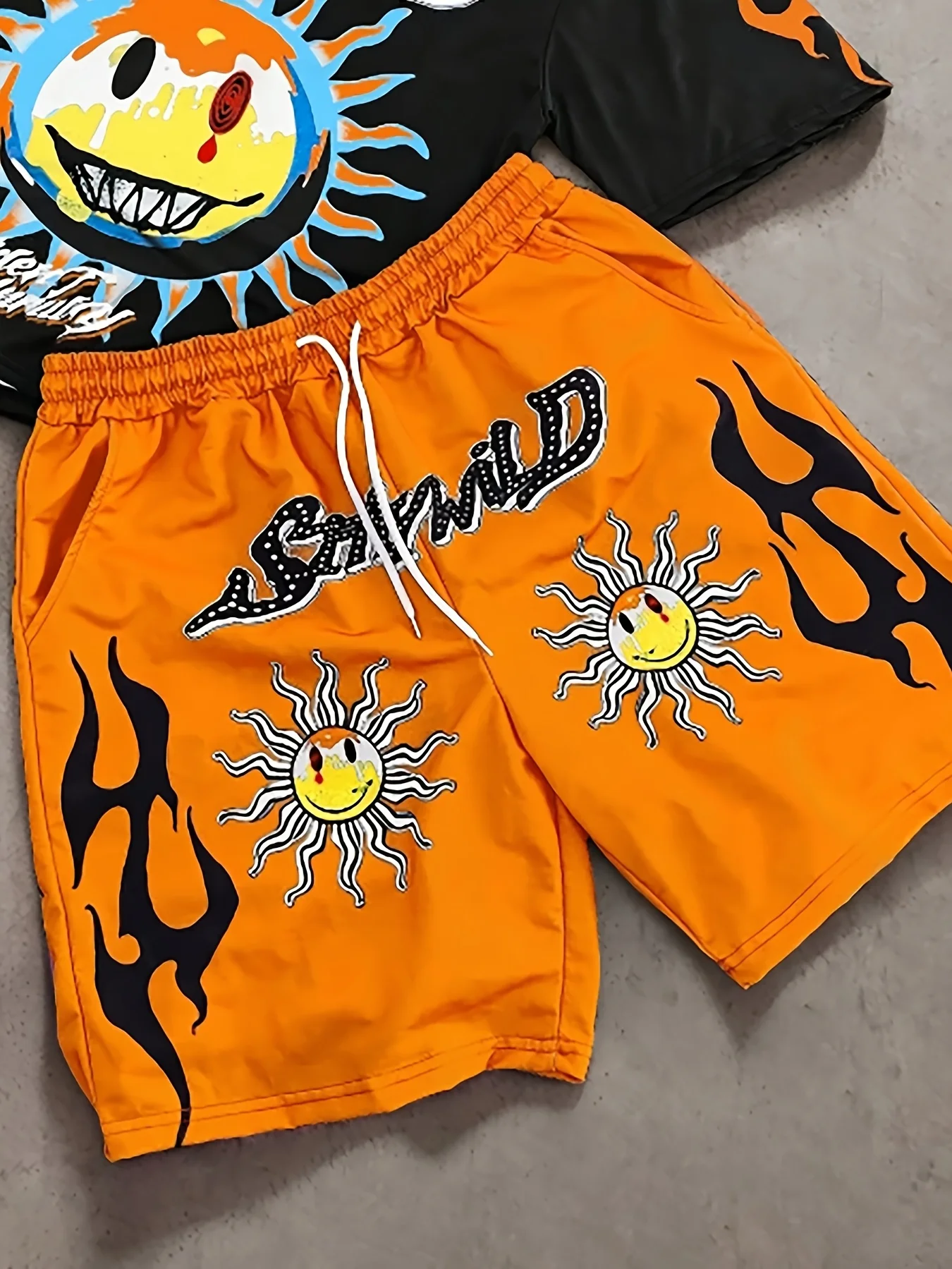 بدلة رجالية صيفية جديدة لعام 2025 هي ملابس رجالية هيب هوب خارجية غير رسمية وعصرية مطبوعة ثلاثية الأبعاد