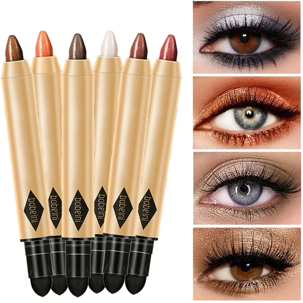 Dwustronny rozświetlający cień do powiek – migoczący, rozjaśniający, długotrwały, nie rozmazujący się, perłowy świecący sztyft do makijażu