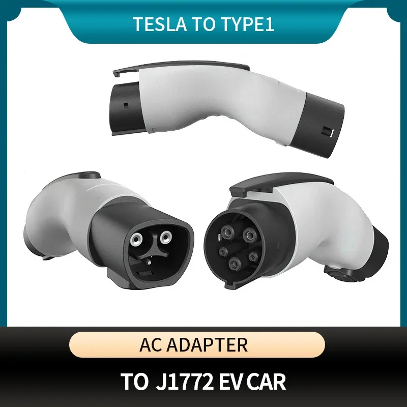 

EVONIC EV Charger Tesla to Type 1 110V-250V Waterproof IP54 Electric Car Charging Adapter For J1772 EV Connector 7KW