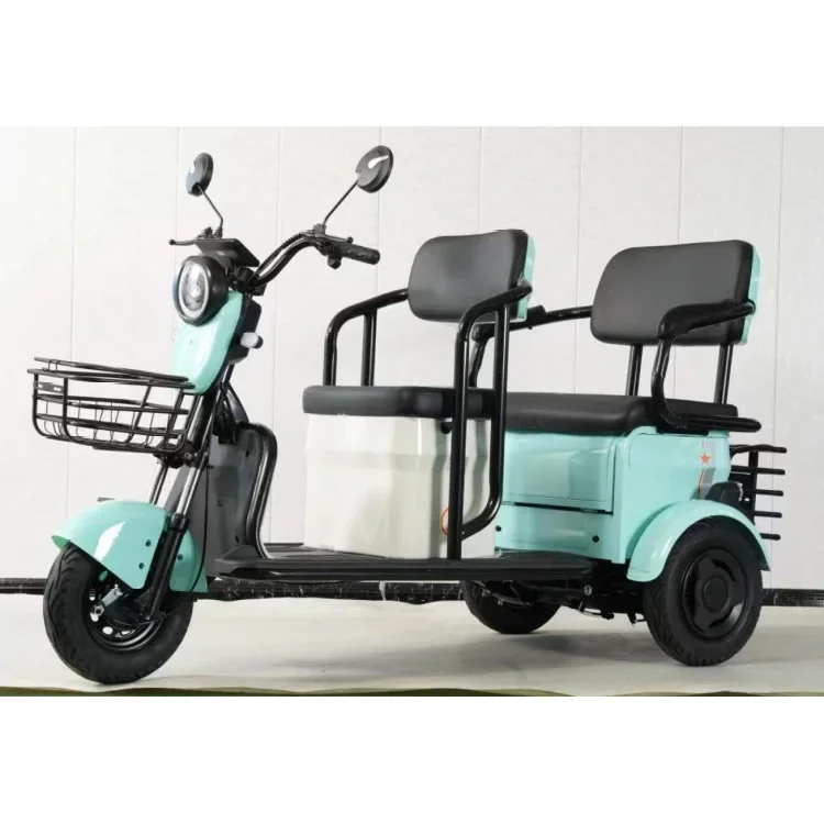 Wholesale  600W Adult Electric Tricycle  Range 50 km 3 Wheel Scooter Tricycles Passenger Tricycle Taxi Moto