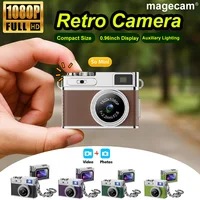 Cámara Digital Retro Magecam grabadora de vídeo 1080P luz de relleno LED pantalla IPS de 0,96 pulgadas Mini cámara digital portátil