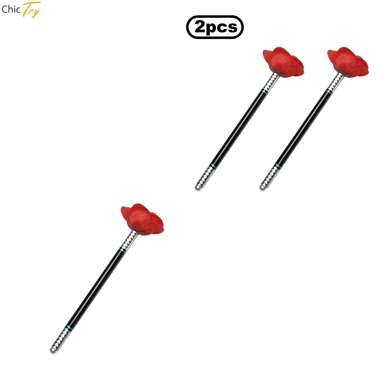 

Забавные цветочные волшебные палочки для выступлений, искусственные розы, трюки, игрушки, тематическая вечеринка, реквизит для фокусника, аксессуары для фестиваля Хэллоуина