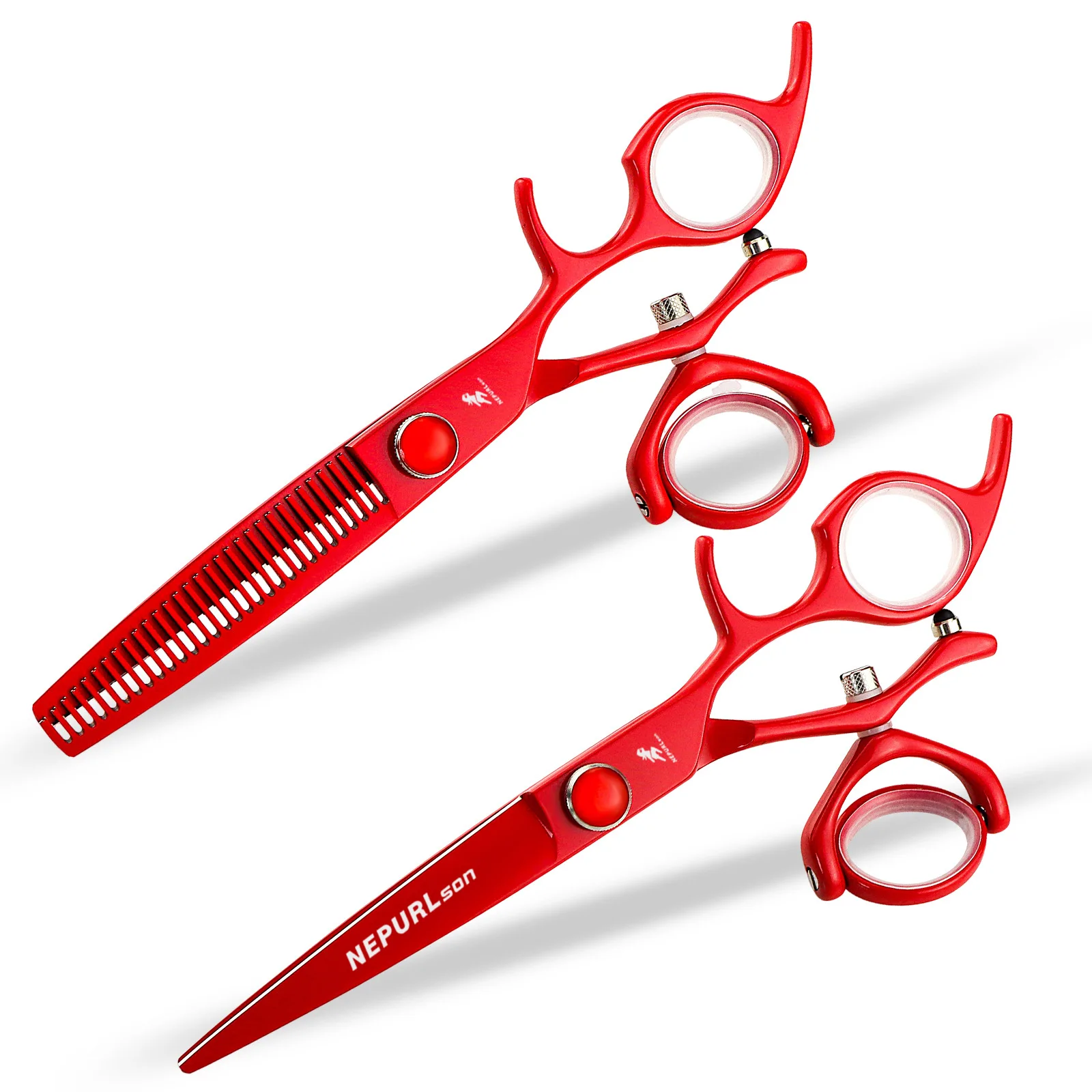 NEPURLSON 6.0-inch 440c steel professional hair-cutting scissors, specially designed for professional hairstylists.