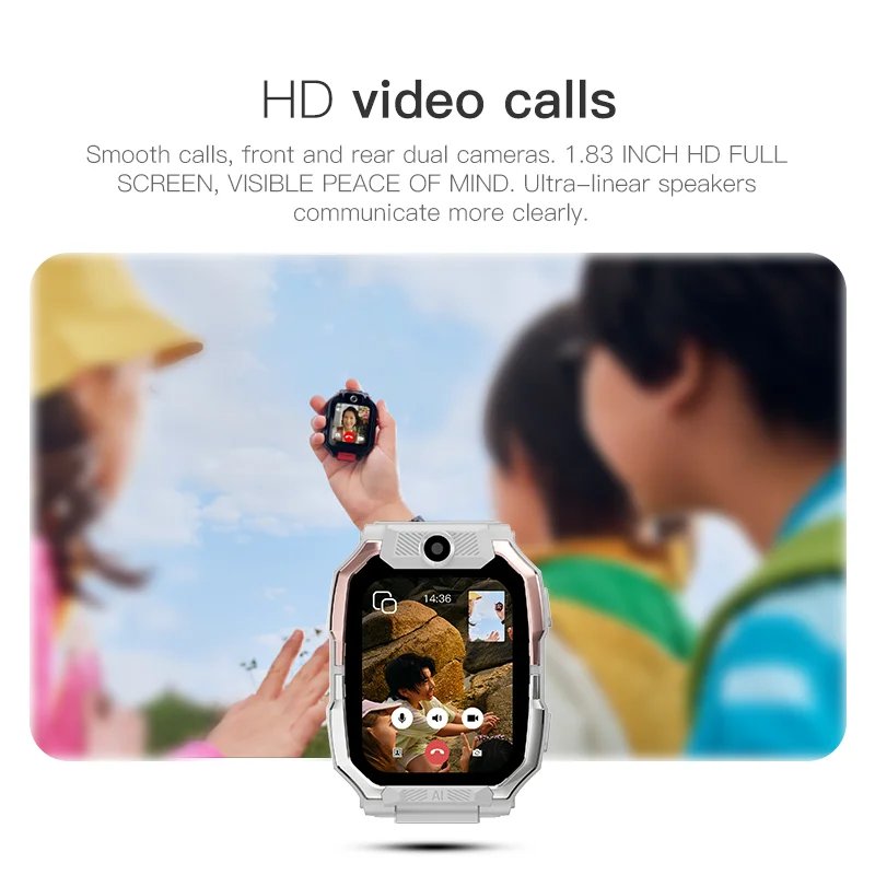 GPS Smartwatch Smart Watch HW Z10 Kids Child Tracker 5G SIM Card 4G Boy Girl SOS Button 800mAh Battery HD Video Calls Wifi