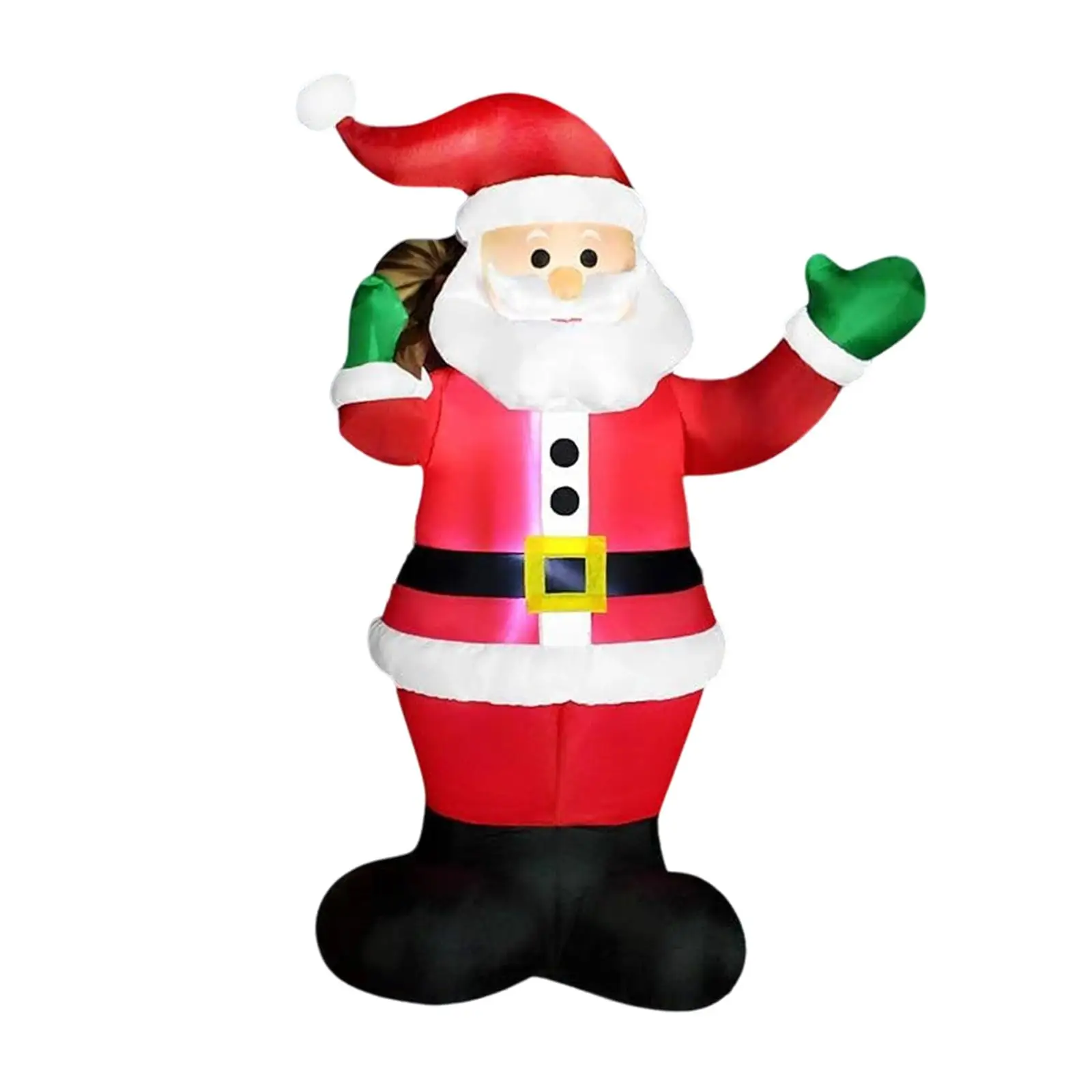 

6 ft Christmas Inflatable Santa Props with Built in LED for Home Garden Lawn