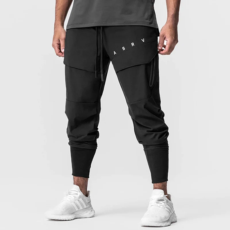 Men\'s Casual Pants Trend Brand Gym Sports Jogging Pants Multi-pocket Cargo Pants Quick Dry Fitness Trousers Workout Trackpants