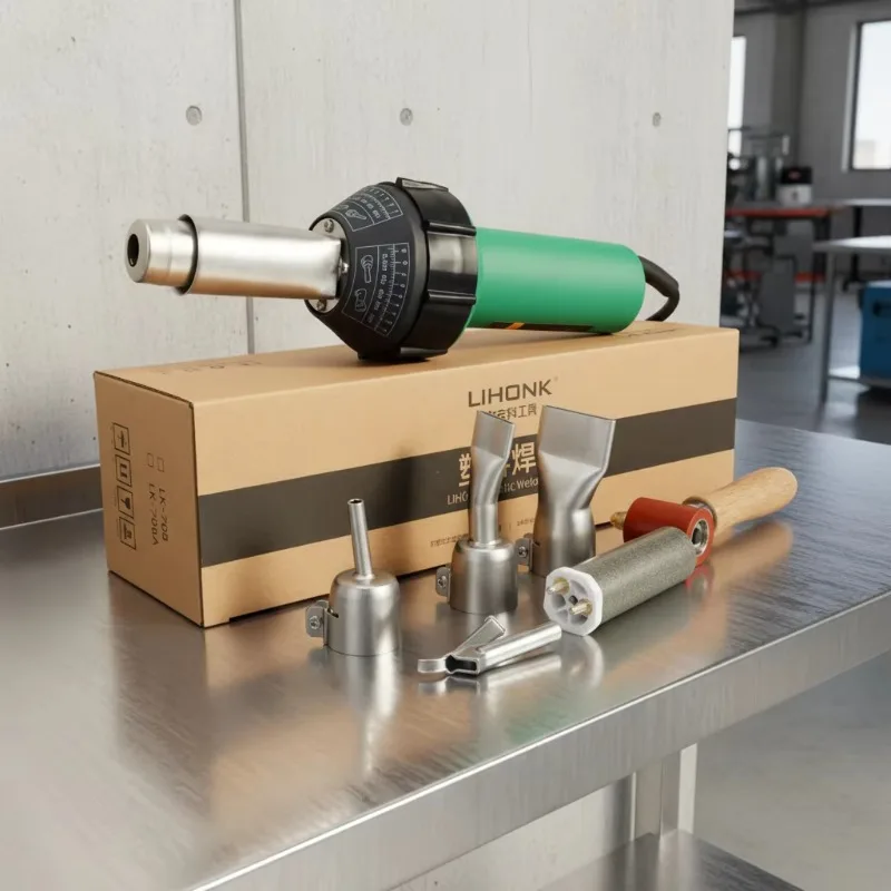 1600W Electric Heat Gun Industrial Handheld Hot Air Welding Gun PVC Floors Welding Tools Vinyl Weld Torch Plastic Welder