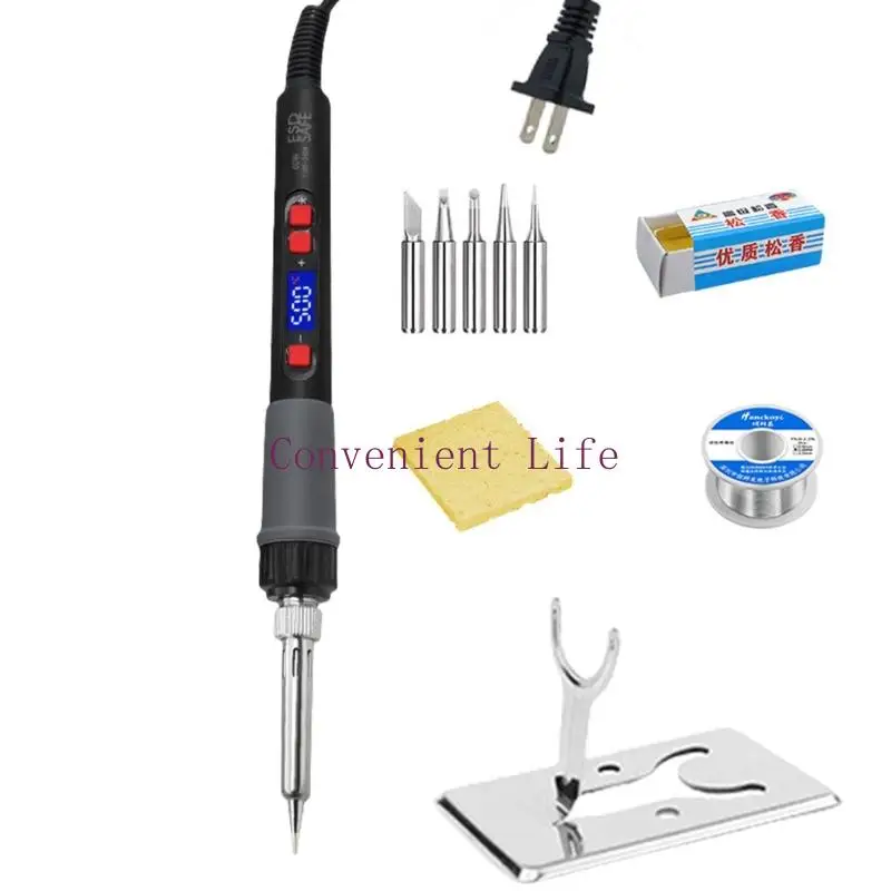 

L1EE 60W Adjustable Temperature Soldering Iron 180-500℃ Welding Solder Digital Display Portable Repair Welding Repair Tool