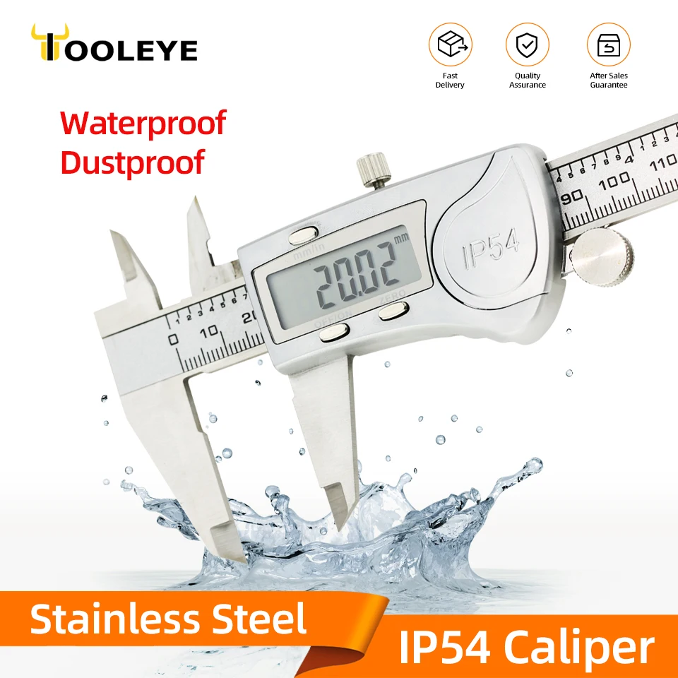 AMR Metal Caliper Digital Pachometer Professional Vernier Caliber Measuring Tools Thickness Gauge Depth Electronic Ruler
