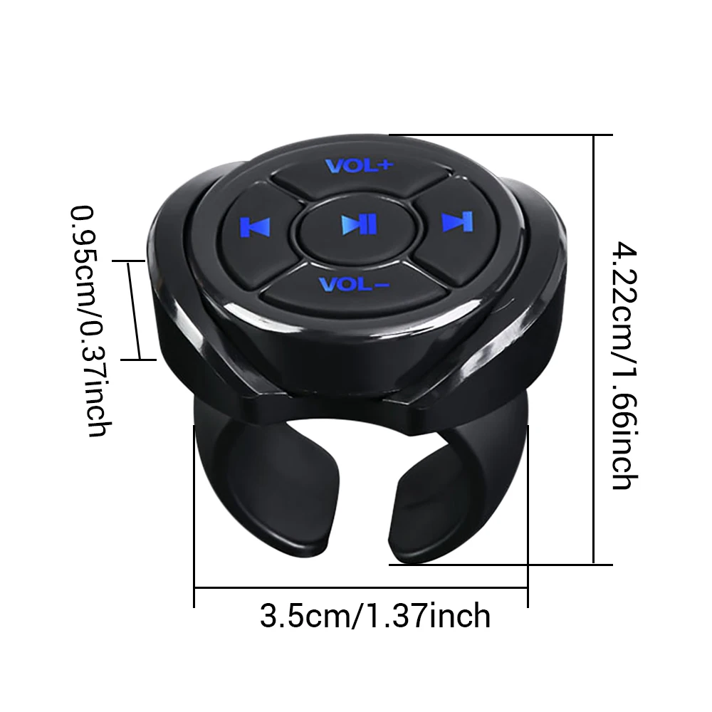 Car Steering Wheel Wireless Bluetooth Remote Control Button Universal for Android IOS Car Kit Styling Media Volume Button 5 Keys