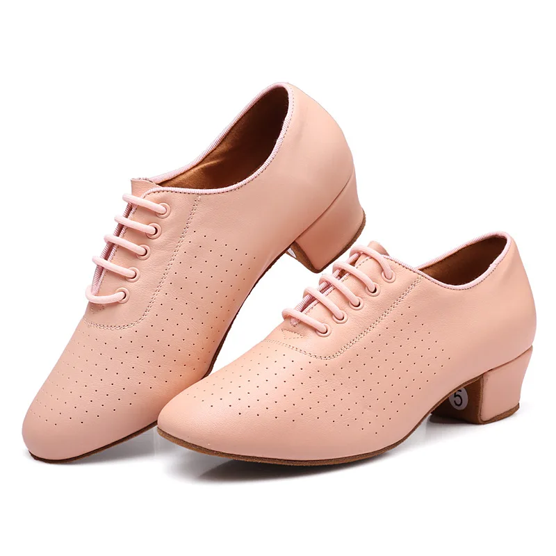 New Soft Bottom Leather Dance Shoes Woman Ladies Modern Jazz Latin Sneakers Breathable Female Dancing Fitness Sport Shoes