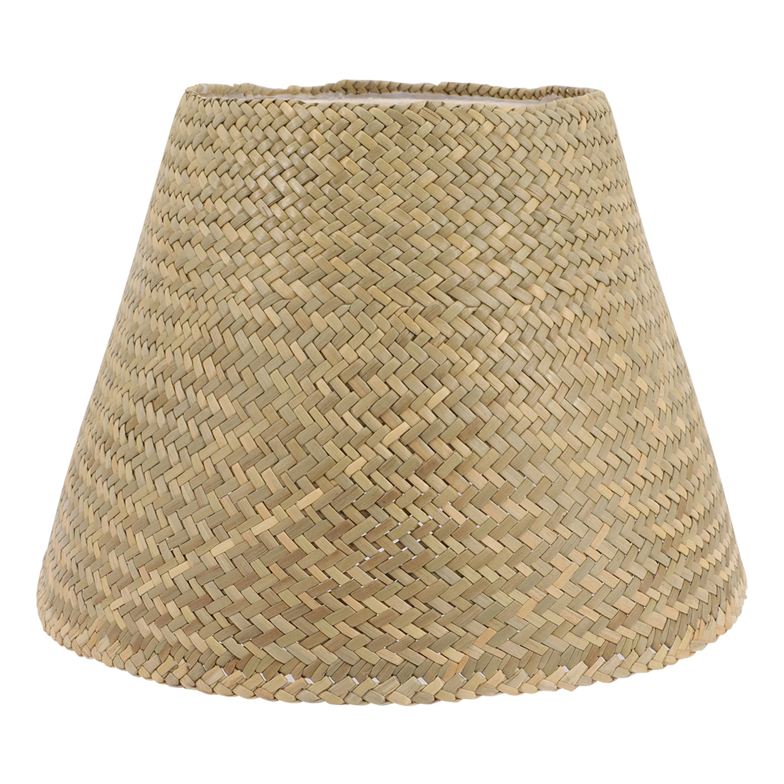 Rattan Lamp Shade Straw Woven Light Cover Vintage Table Night Natural Braided Ceiling Shades Handmade Craft Warm Atmosphere