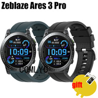 Wristband for Zeblaze Ares 3 Pro Strap Band Belt Silicone Smartwatch Bracelet Screen protector film For women men