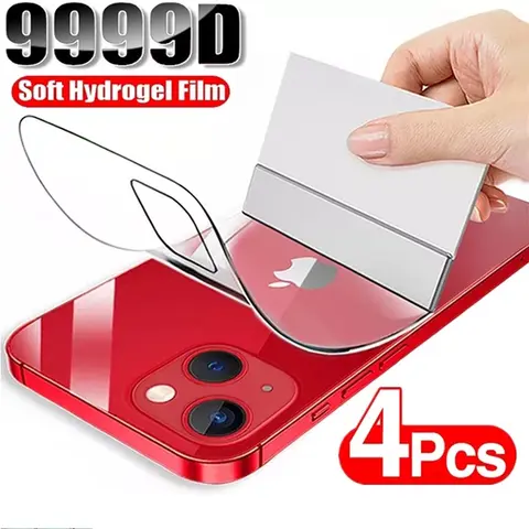 4PCS Hydrogel Film For iPhone 11 12 13 14 15 16 Pro Max Screen Protectors For iPhone 14 15 16 Plus 11 12 13 Back Film Not Glass