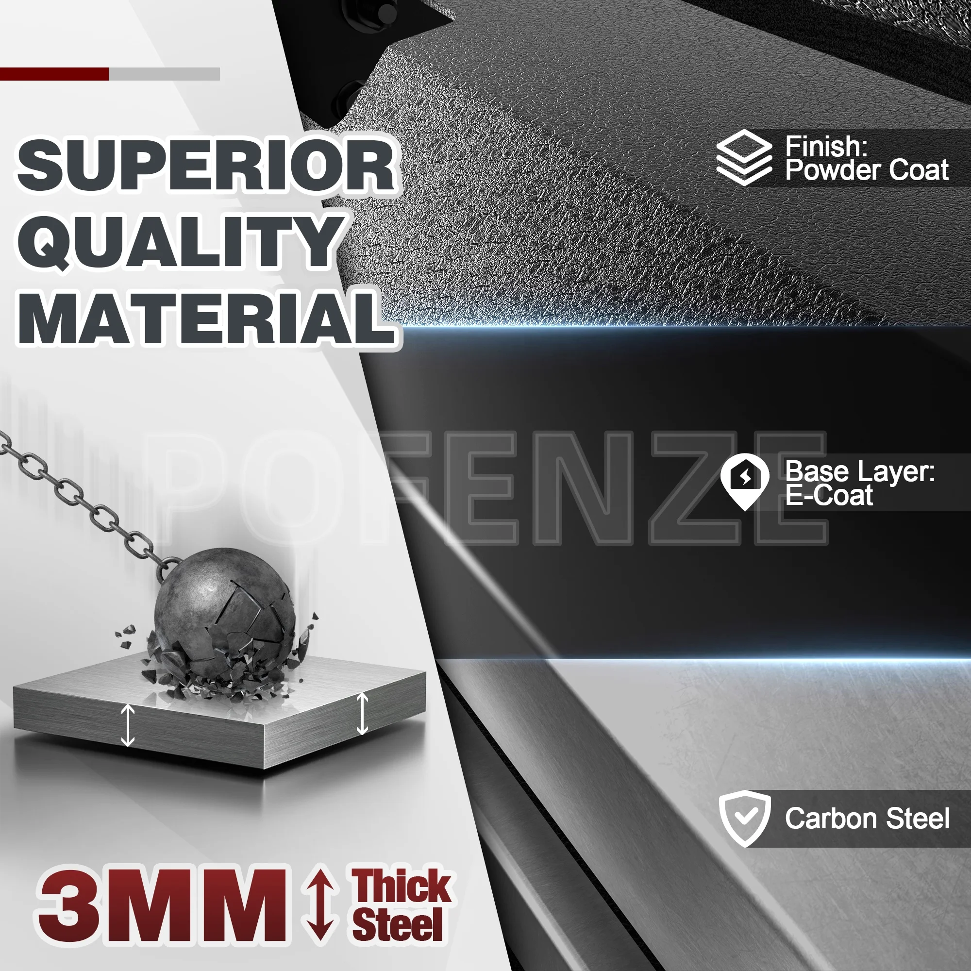 المصد الخلفي لـ Tundra 2000-2006، ممتص الصدمات للطرق الوعرة بعرض كامل مع لوحة خطوة، ضوء، حلقات على شكل حرف D، لوحة ترخيص، ملحقات الالتقاط #4