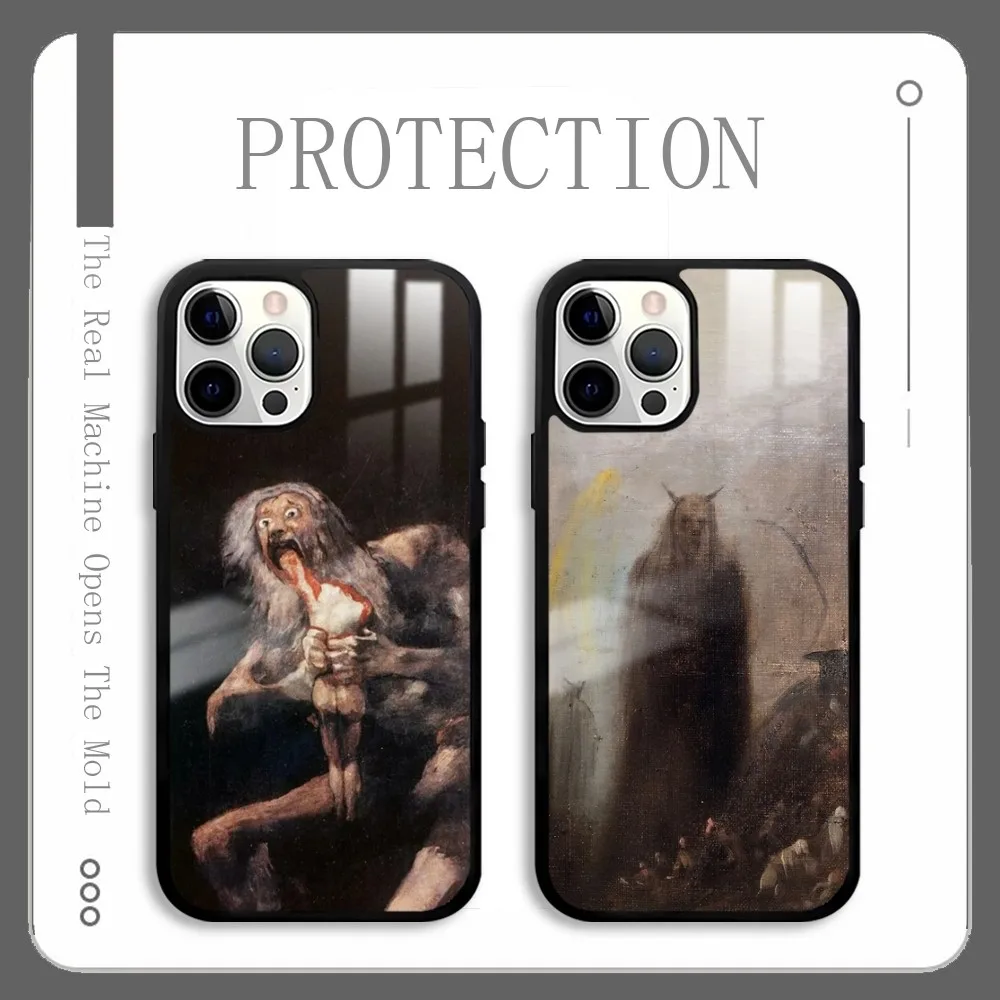 Spain Francisco Goya Art Phone Case For IPhone 16 15 14 13 12 11 Pro Xs Max Mini Plus Celulares Hard Funda