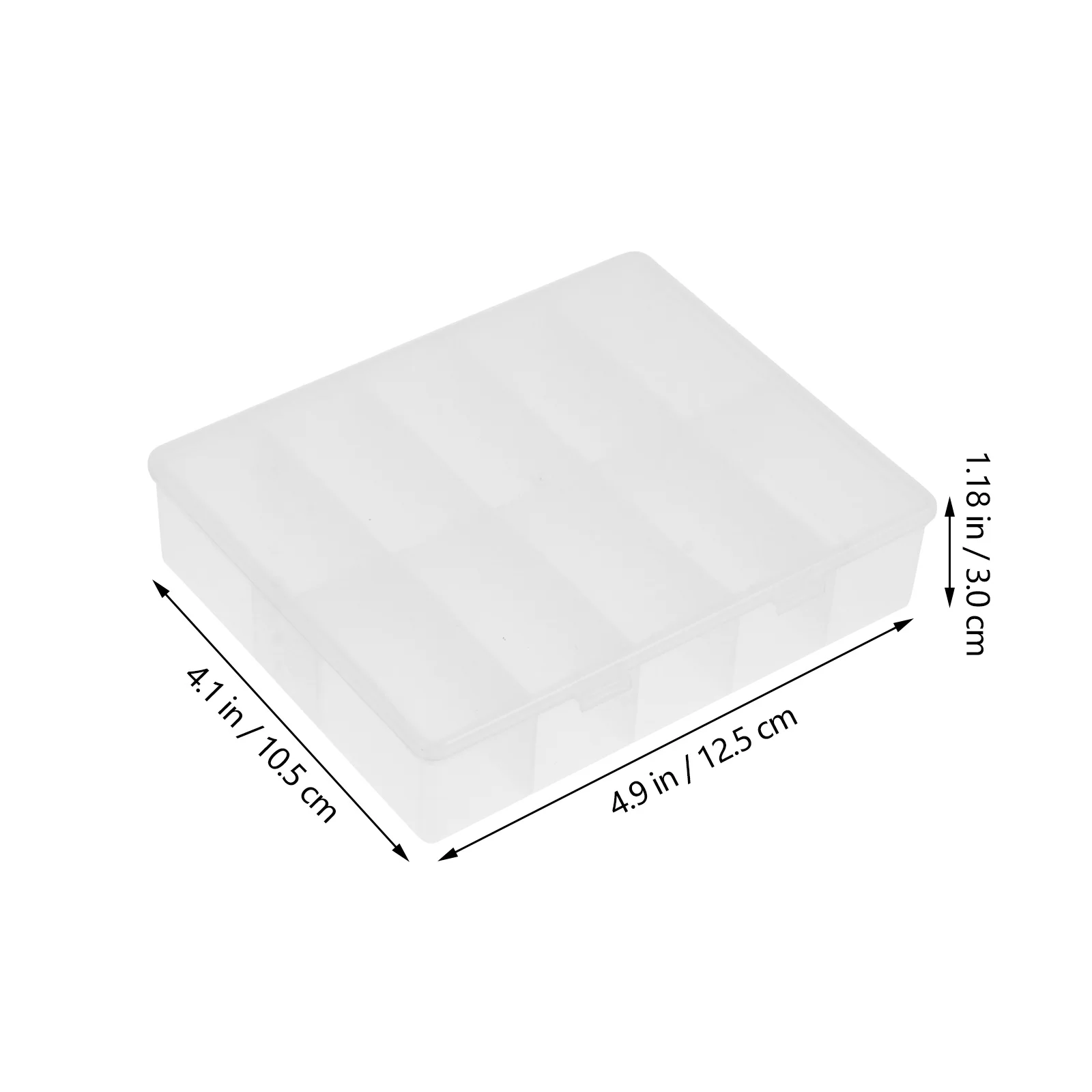 

6pcs Nail Art Storage Box Plastic Sealing Clasp Durable Mold Proof Clear Grids Beads Earrings Accessories Pills C ganizing