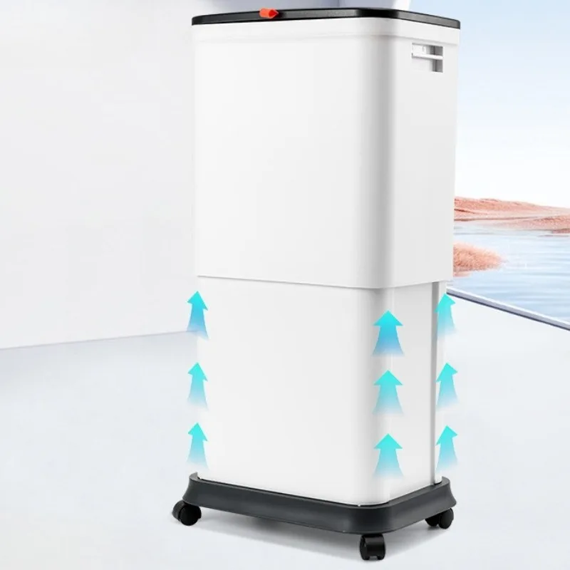 

Lifting Trash Can Movable Kitchen Trash Bin Plastic Large Capacity Bathroom Litter Bins Luxury Rectangular Dustbin with Lid